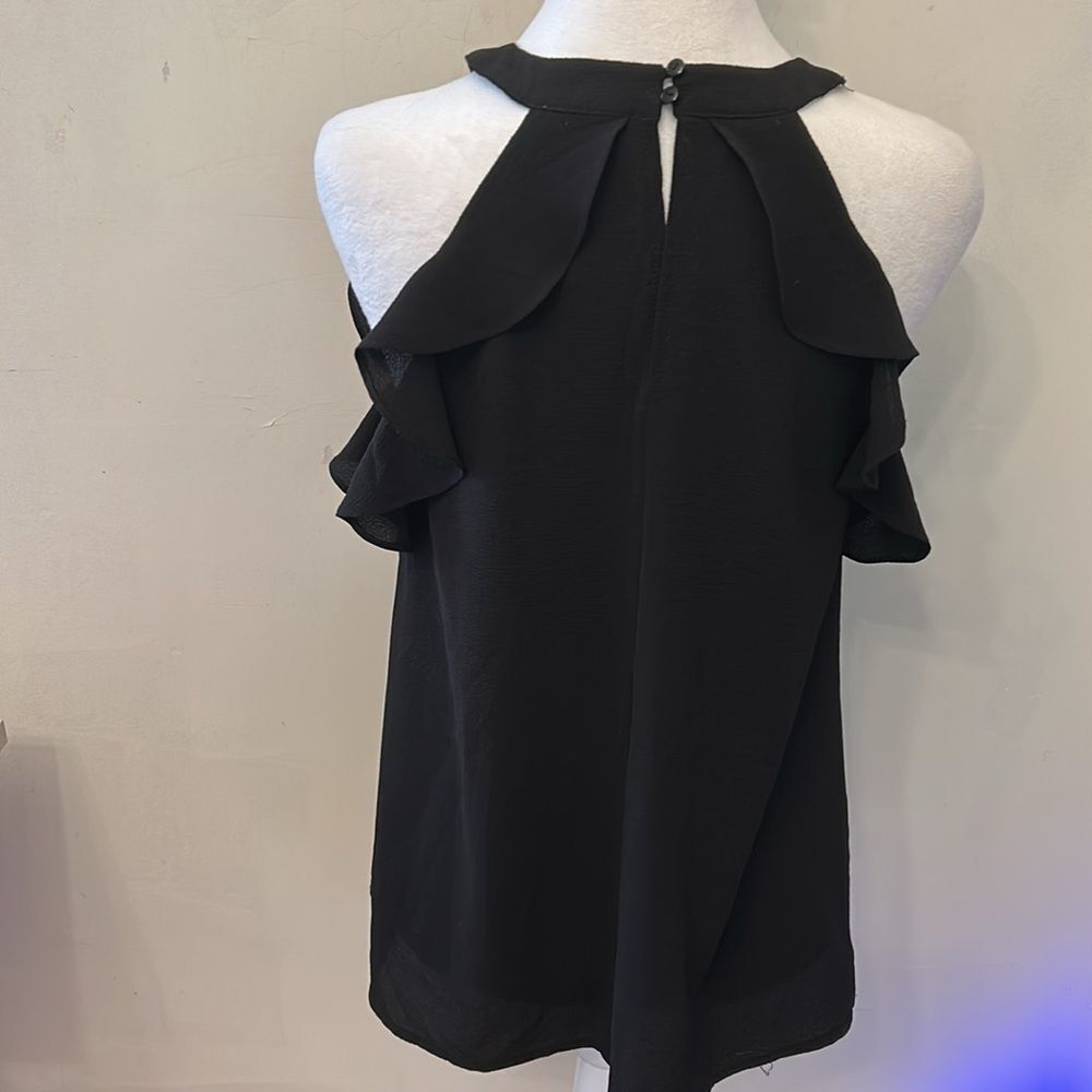Altar'd State Black Ruffled Halter Size S EUC - Picture 6 of 9